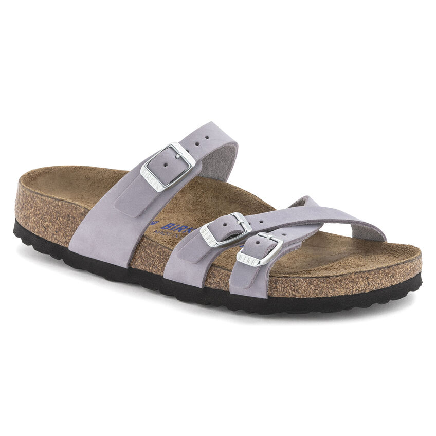 Birkenstock Franca Soft Footbed Nubuck Leather Purple Fog